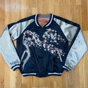 Reversible Silk Bomber Jacket